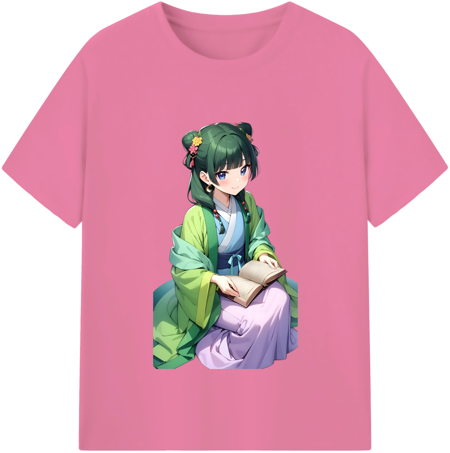 （画像用） 薬屋のひとりごと The Apothecary Diaries 綿100％半袖Tシャツ（フロントプリント）
